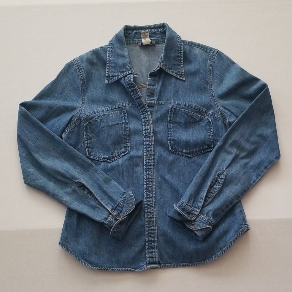 Old Navy Denim Snap Top